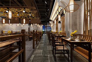 金华建德土菜馆装修设计_案例效果图