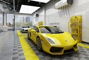 金华汽车美容中心装修设计_案例效果图