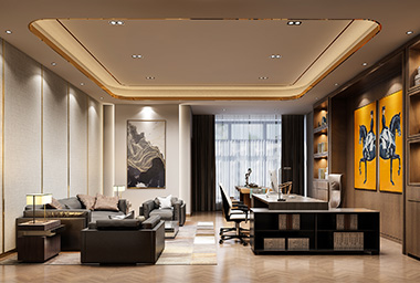 金华金融类企业办公室装修设计_案例效果图