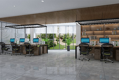 金华社区办事处办公室装修设计_案例效果图