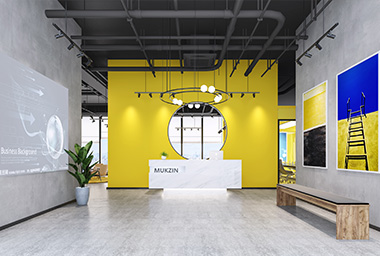 金华服装企业办公室装修设计_案例效果图