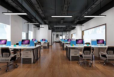 金华办公大厦装修设计_案例效果图