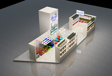 金华商场档口店铺装修设计_案例效果图