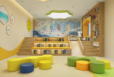 金华少儿英语培训机构装修设计_案例效果图