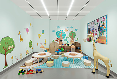 金华少儿培训机构装修设计_案例效果图